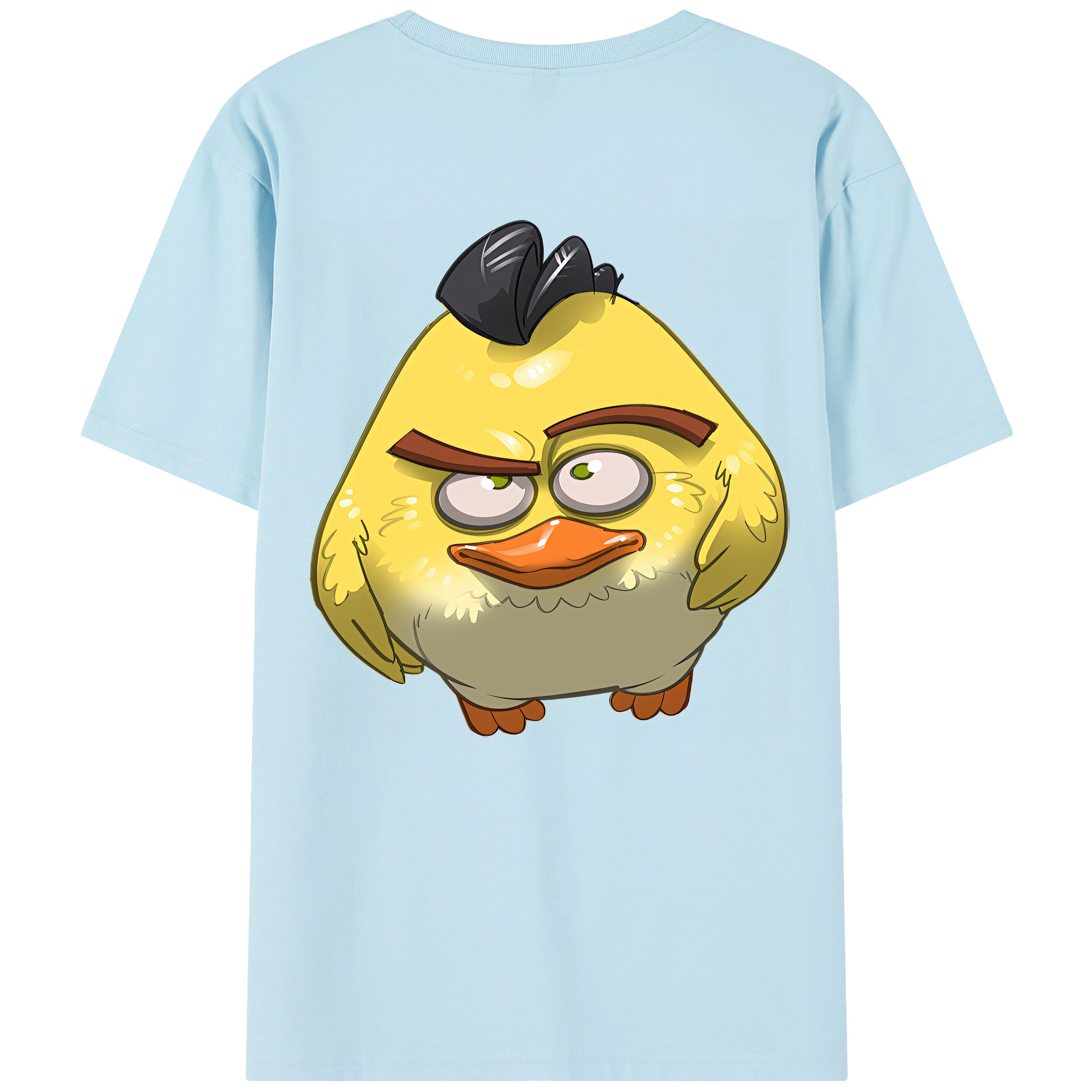 （画像用） Angry Birds アングリーバード 綿100％半袖Tシャツ（背面プリント）